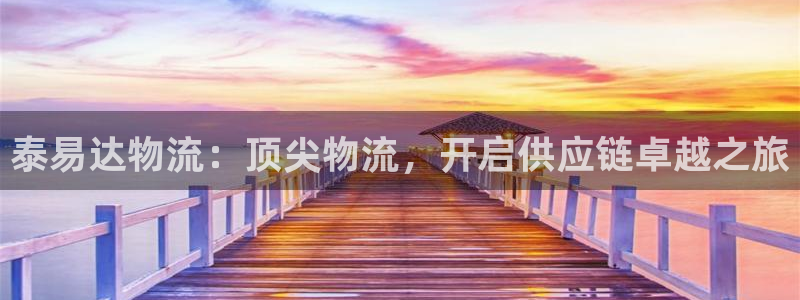28圈注册流程：泰易达物流：顶尖物流